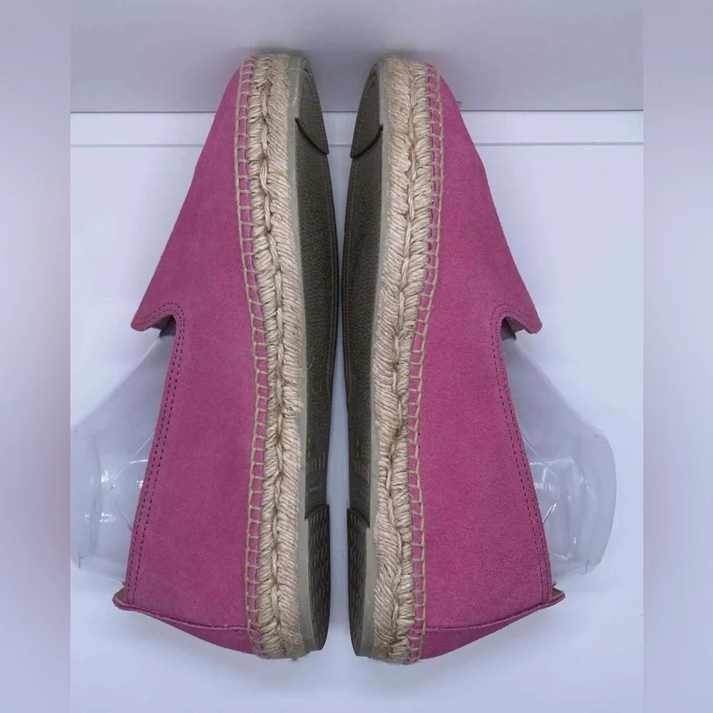 MANEBI Hamptons Suede Espadrilles Pink Jute Sole Women’s‎ Shoes Size 42 (US 12)